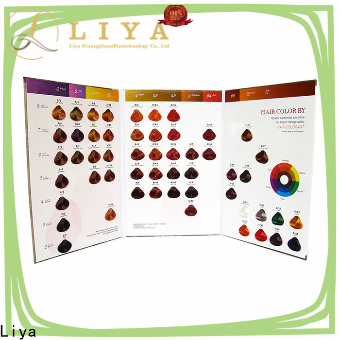 Liya dye hair color chart distributor for hair salon