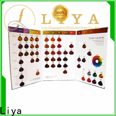 Liya dye hair color chart supplier for hair shop