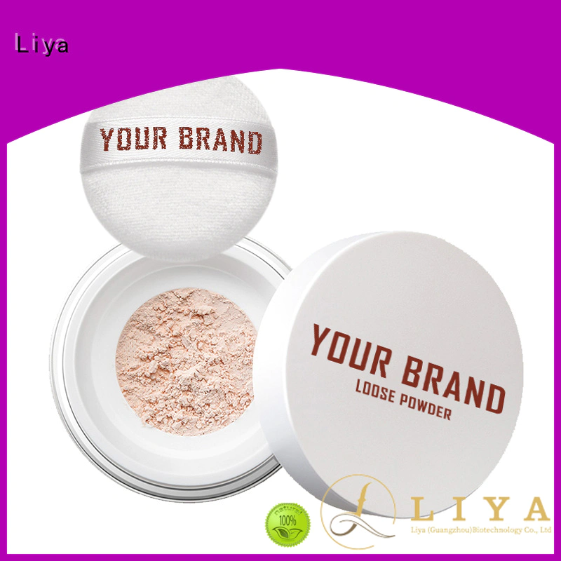 Liya Best loose face powder factory for oil control of face