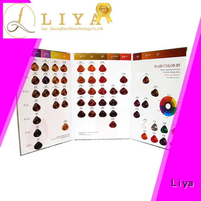 Liya hair color charts manufacturer for hair shop