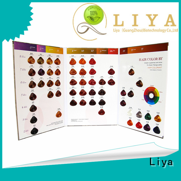 Liya hair dye colors chart widely applied for hair salon