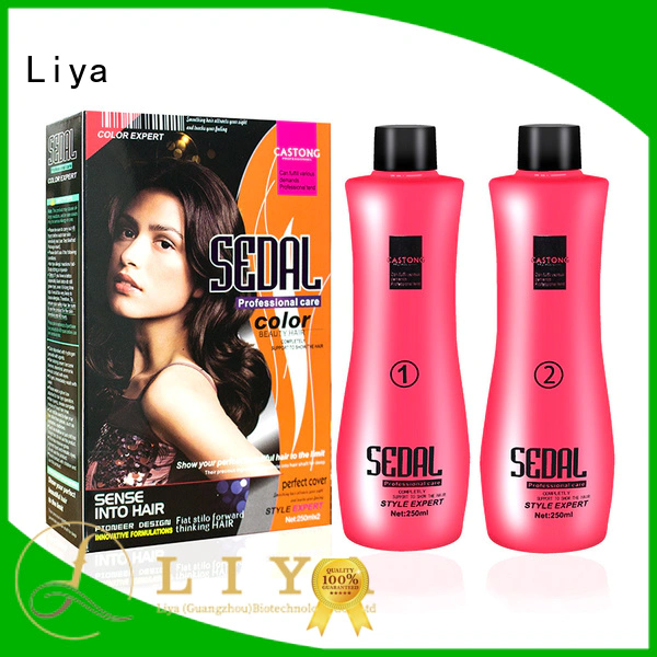 Liya hair rebonding cream widely applied for hair treatment