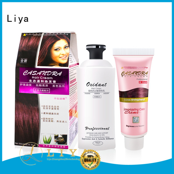Liya convenient hair dye manufacturer nice user experience for hair salon
