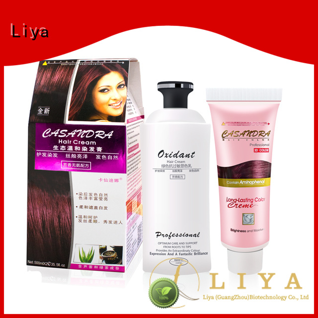 Liya hair color products nice user experience for hair salon