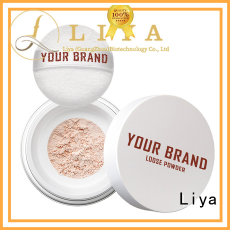 Liya easy to use loose face powder optimal for