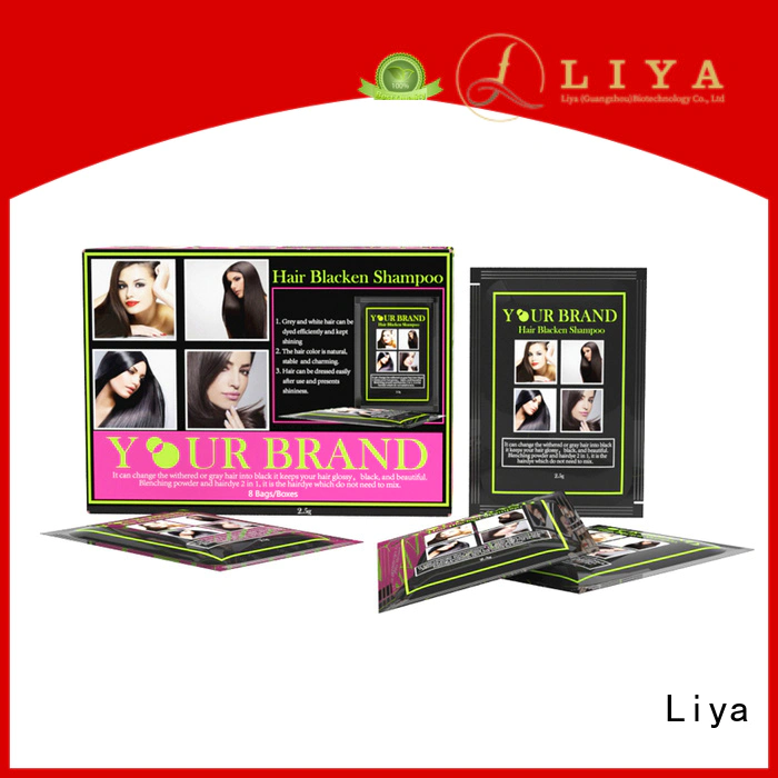 Liya natural black hair dye manufacturer for hairdressing