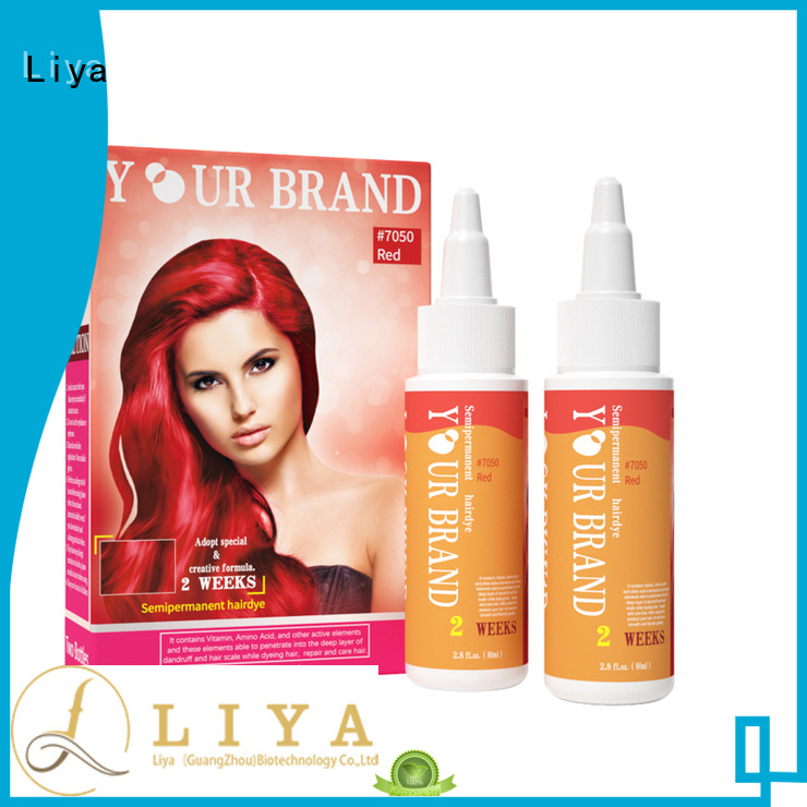 Liya convenient hair color brands widely employed for hair salon
