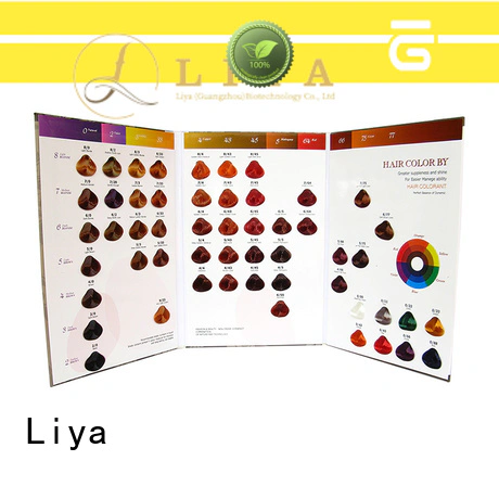 Liya color charts for hair supplier for hairdressing